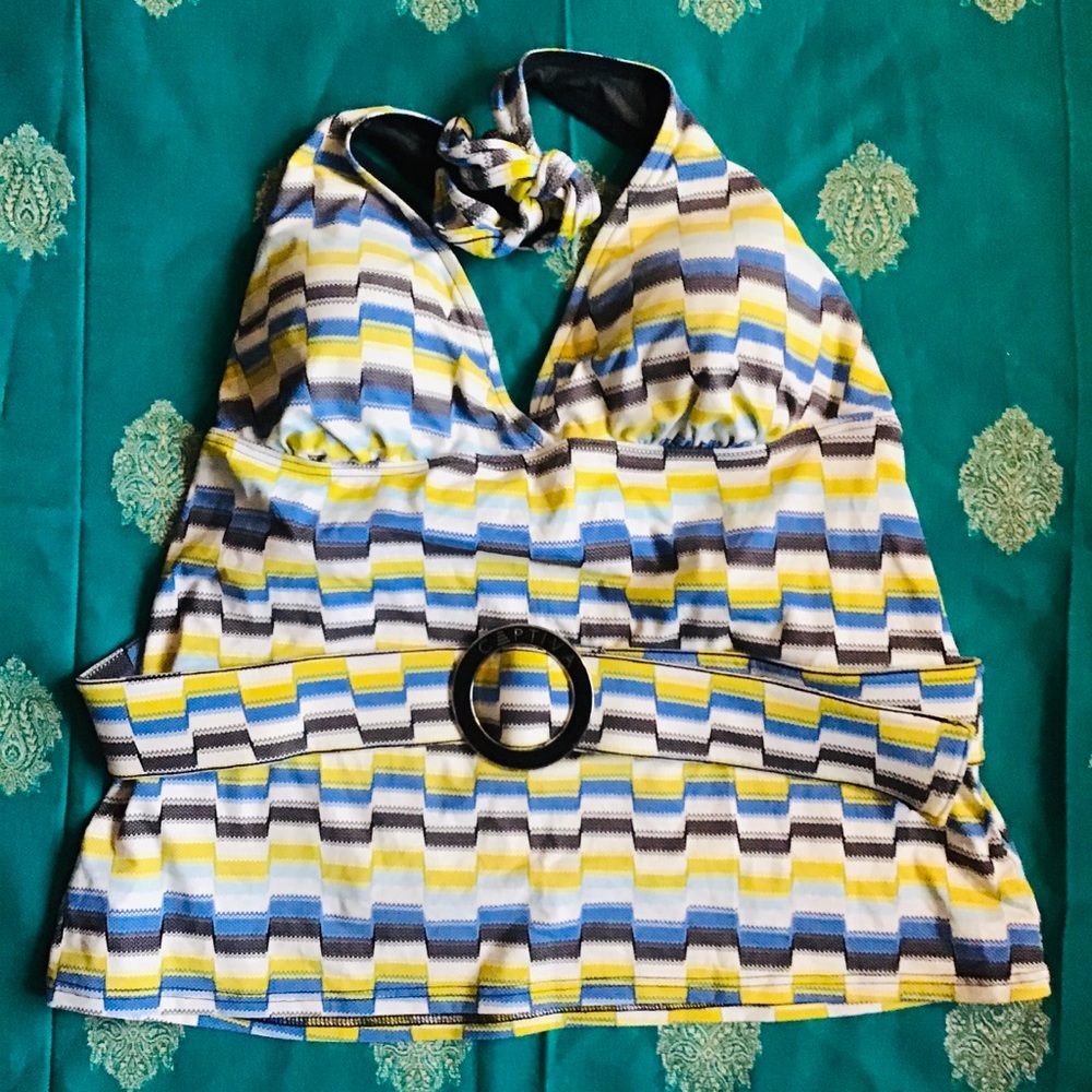 🏝NWOT BELTED TANKINI & BOTTOMS - Picture 2 of 8